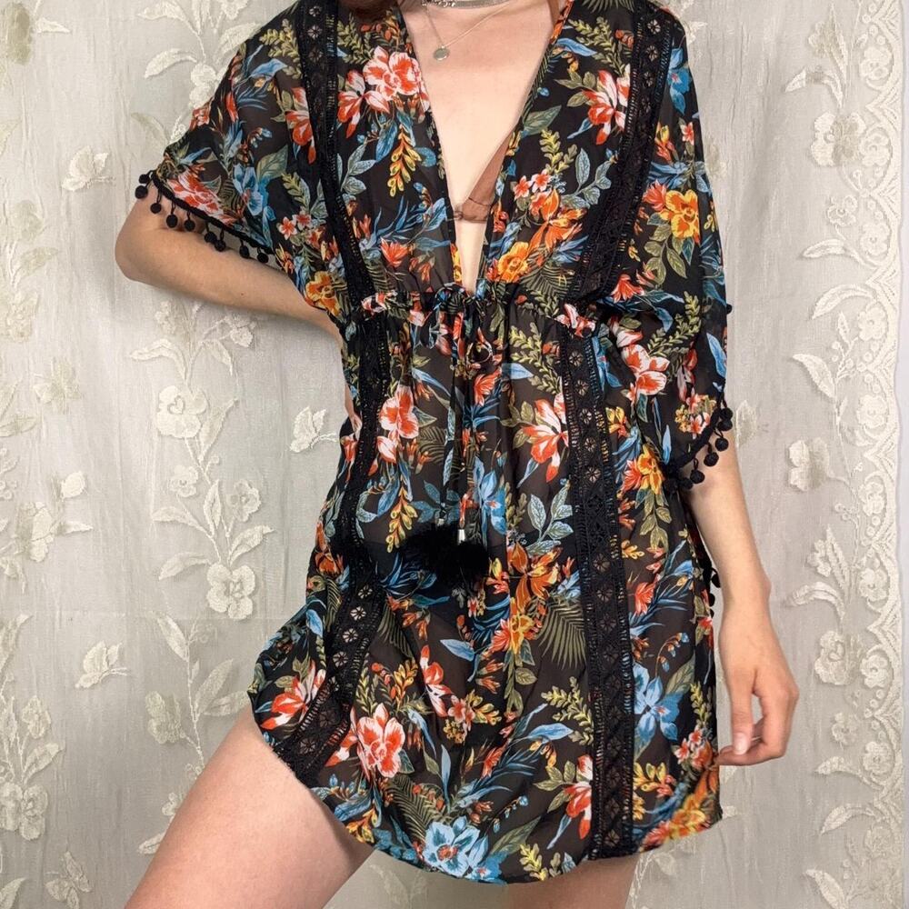 Sheer beach coverup